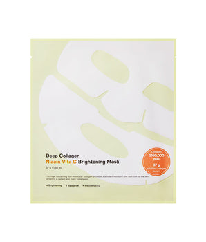 Deep Collagen Niacin Vita C Brightening Mask 37g/4ea