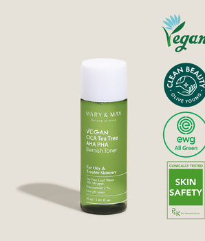Vegan CICA Tea Tree AHA PHA Blemish Toner 30ml Miniature
