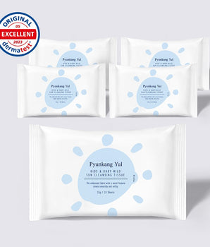 Kids & Baby Mild Sun Cleansing Tissue (10 Sheets × 5 Packs)